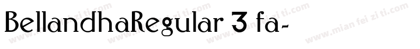 BellandhaRegular 3 fa字体转换